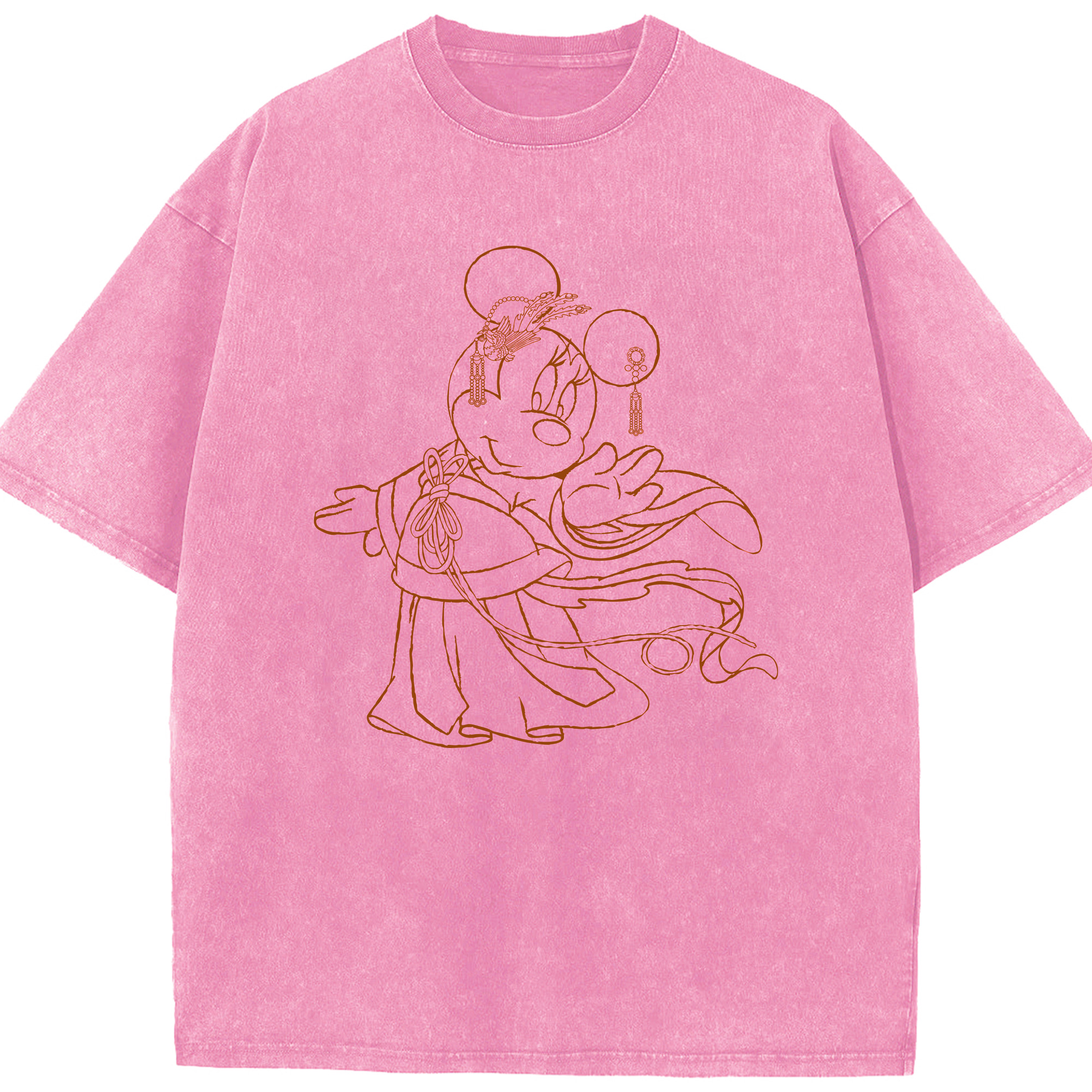 （画像用） ミッキーマウス Mickey Mouse 綿100% ヴィンテージ風 半袖Tシャツ（フロントプリント）